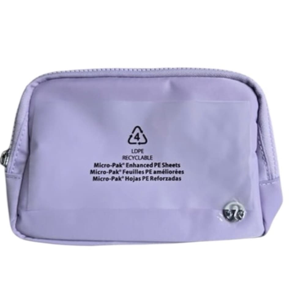 Lululemon Everywhere Belt Bag 1L WordMark In HTF Lilac Ether/White Opal/White - Thumbnail 8