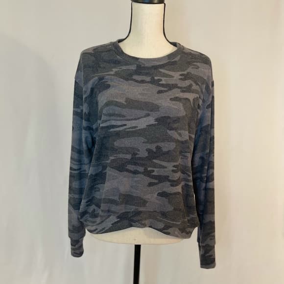 Sundry Camo Print Sweatshirt -Dark Grey Camo - Thumbnail 11