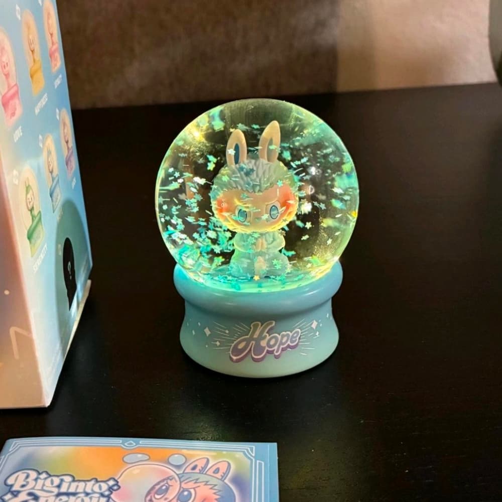 CONFIRMED POPMART LABUBU LIGHT UP SNOWGLOBE -BIG INTO ENERGY SERIES- (BLUE) HOPE - Thumbnail 2