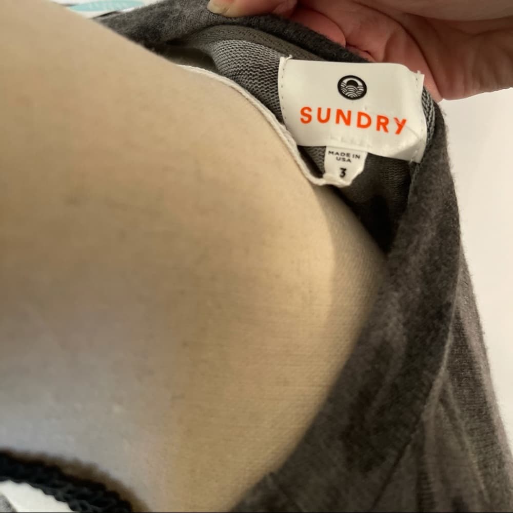 Sundry Camo Print Sweatshirt -Dark Grey Camo - Thumbnail 3