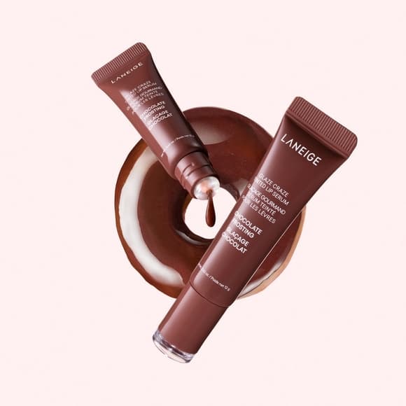 LAST ONE🔥 LANEIGE Glaze Craze Tinted Lip Serum: CHOCOLATE FROSTING (WARM BROWN) - Thumbnail 10