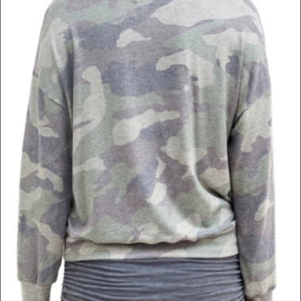 Sundry Camo Print Sweatshirt -Dark Grey Camo - Thumbnail 9