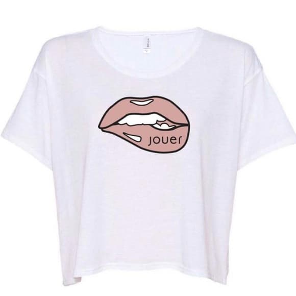 ❤️‍🔥LAST CHANCE!❤️‍🔥 NWT JOUER Just Bitten *SOLD OUT* Cropped Boxy T-shirt! - Thumbnail 2