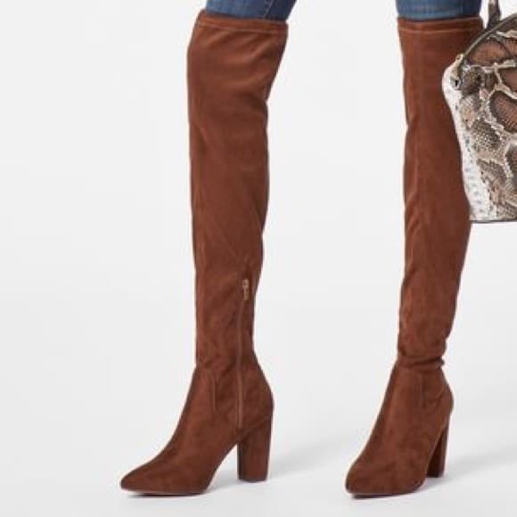 Mariam Over-The-Knee Boot in Cognac by JUSTFAB - Thumbnail 7