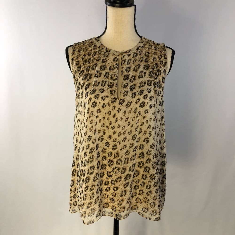 Joie Corie Silk Sleeveless Blouse - Cappuccino - Thumbnail 8
