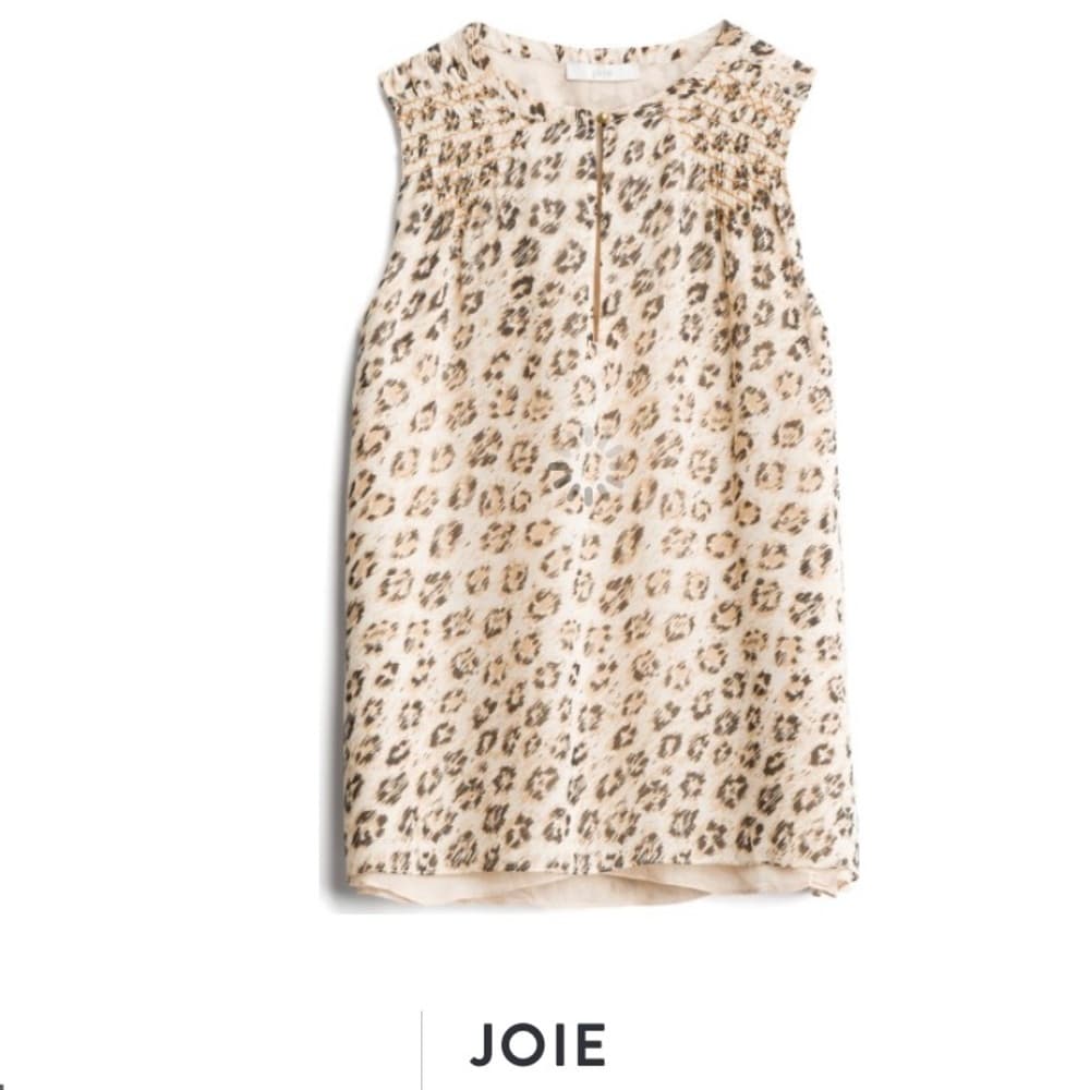 Joie Corie Silk Sleeveless Blouse - Cappuccino - Thumbnail 3