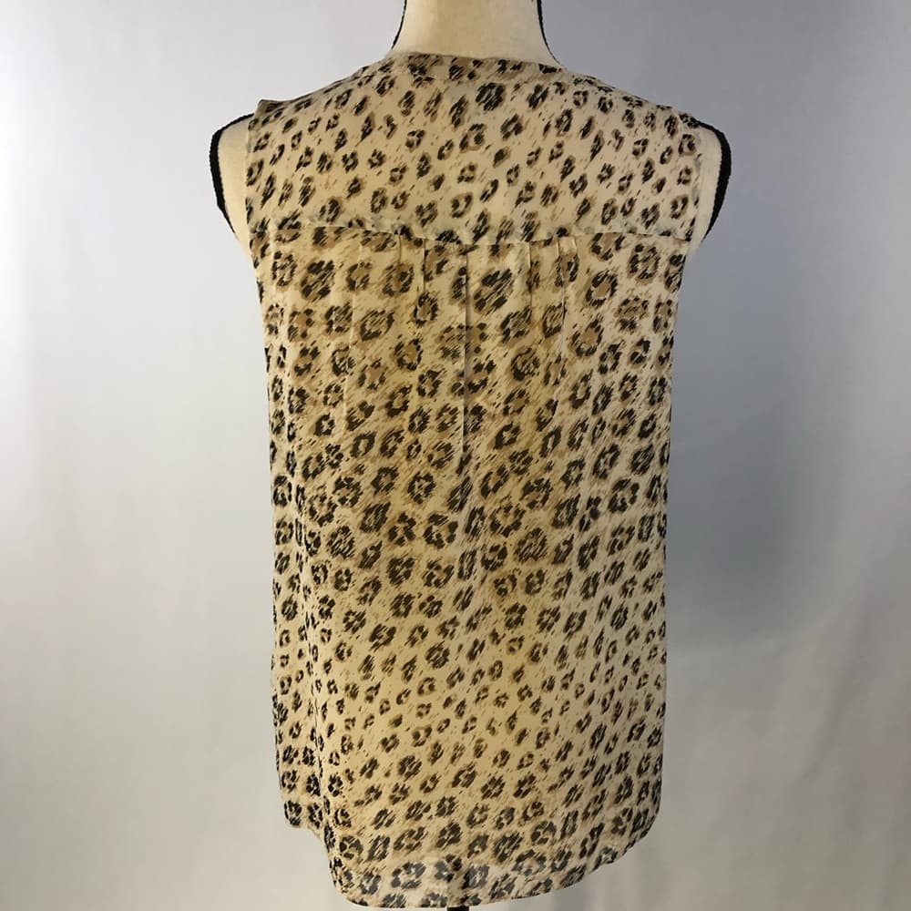 Joie Corie Silk Sleeveless Blouse - Cappuccino - Thumbnail 2