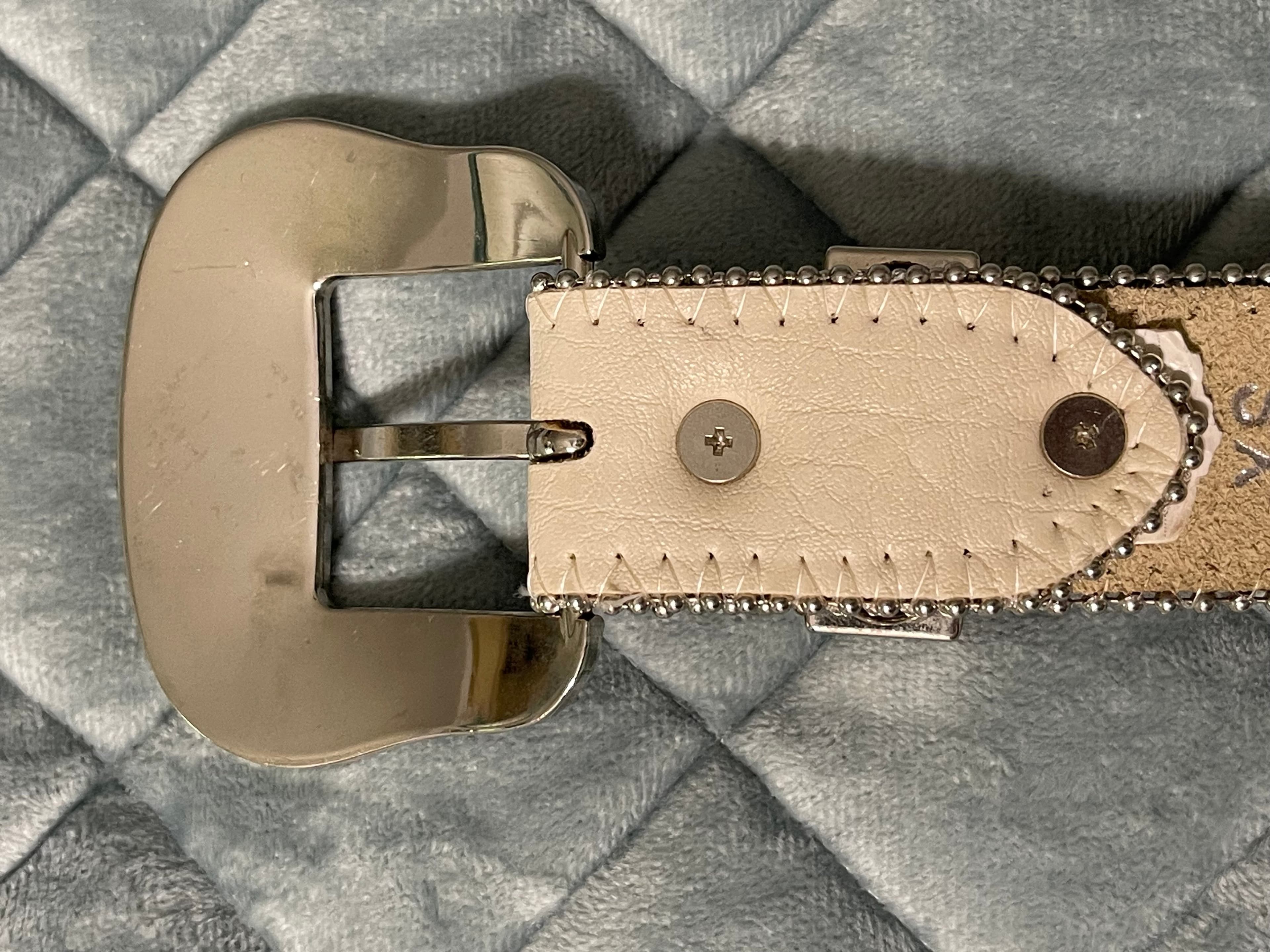 BHW Women’s Rhinestone Studded Leather Western Cowgirl Belt - Thumbnail 14