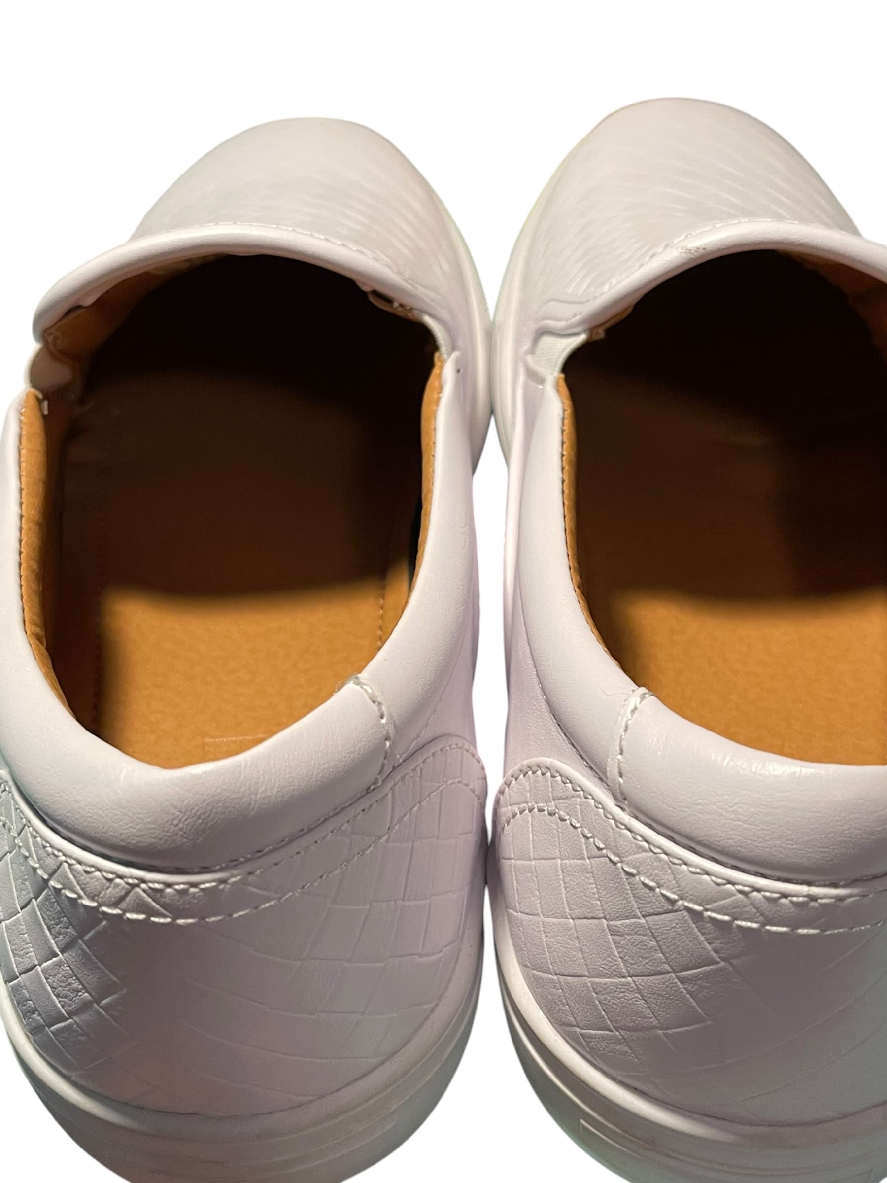 JXSN Men’s White Casual Loafers/Shoes - Thumbnail 8