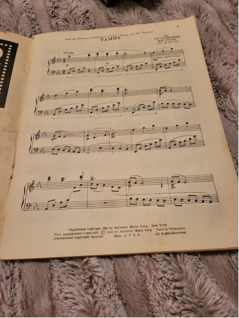 Bob Kail 1962 More Piano Theme Music Book Educational Collection Motion Pictures - Thumbnail 5