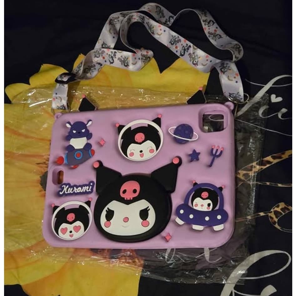 I pad air 11 kuromi carrying case with strap