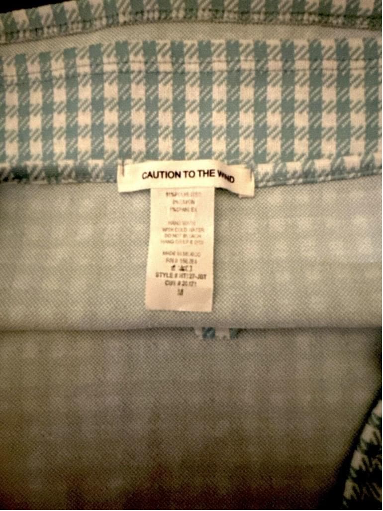 Caution To The Wind Juniors Blue White Striped Sleeveless Tank Top Size M - Thumbnail 4