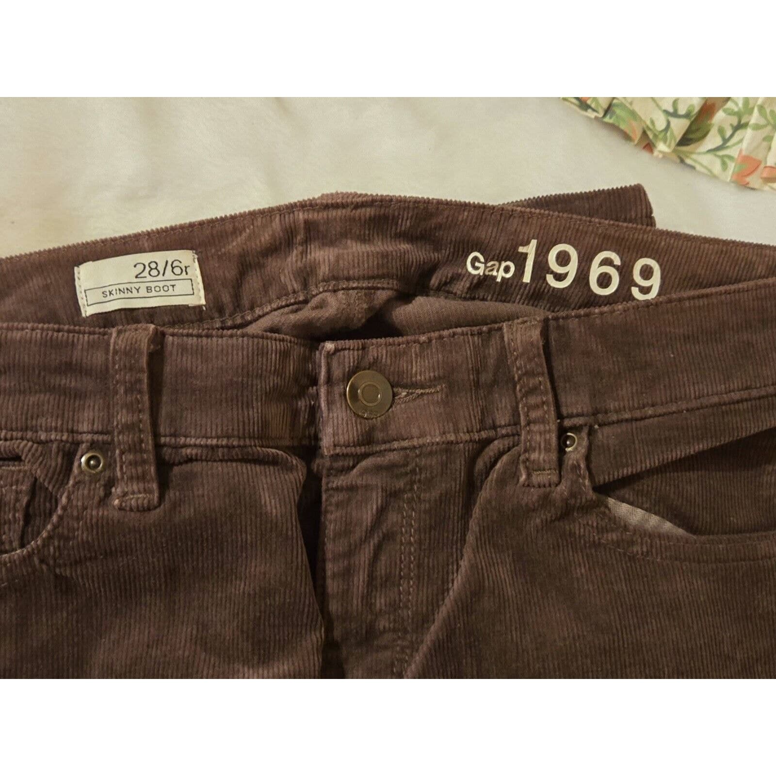 Gap Cordiroy Jeans Size 28/6r - Thumbnail 2
