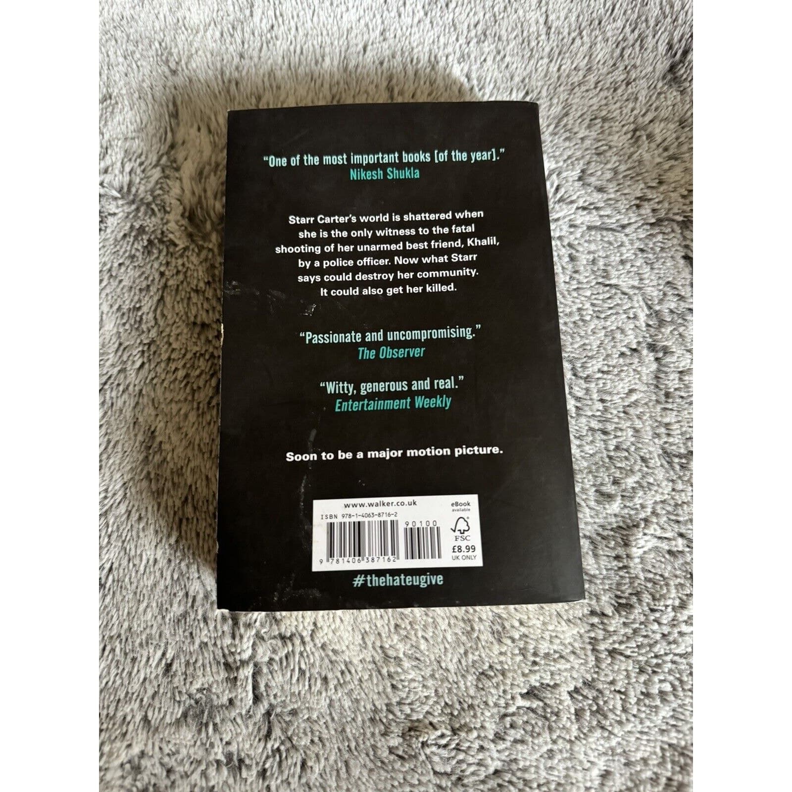 The Hate U Give by Angie Thomas Paperback Book - Thumbnail 2