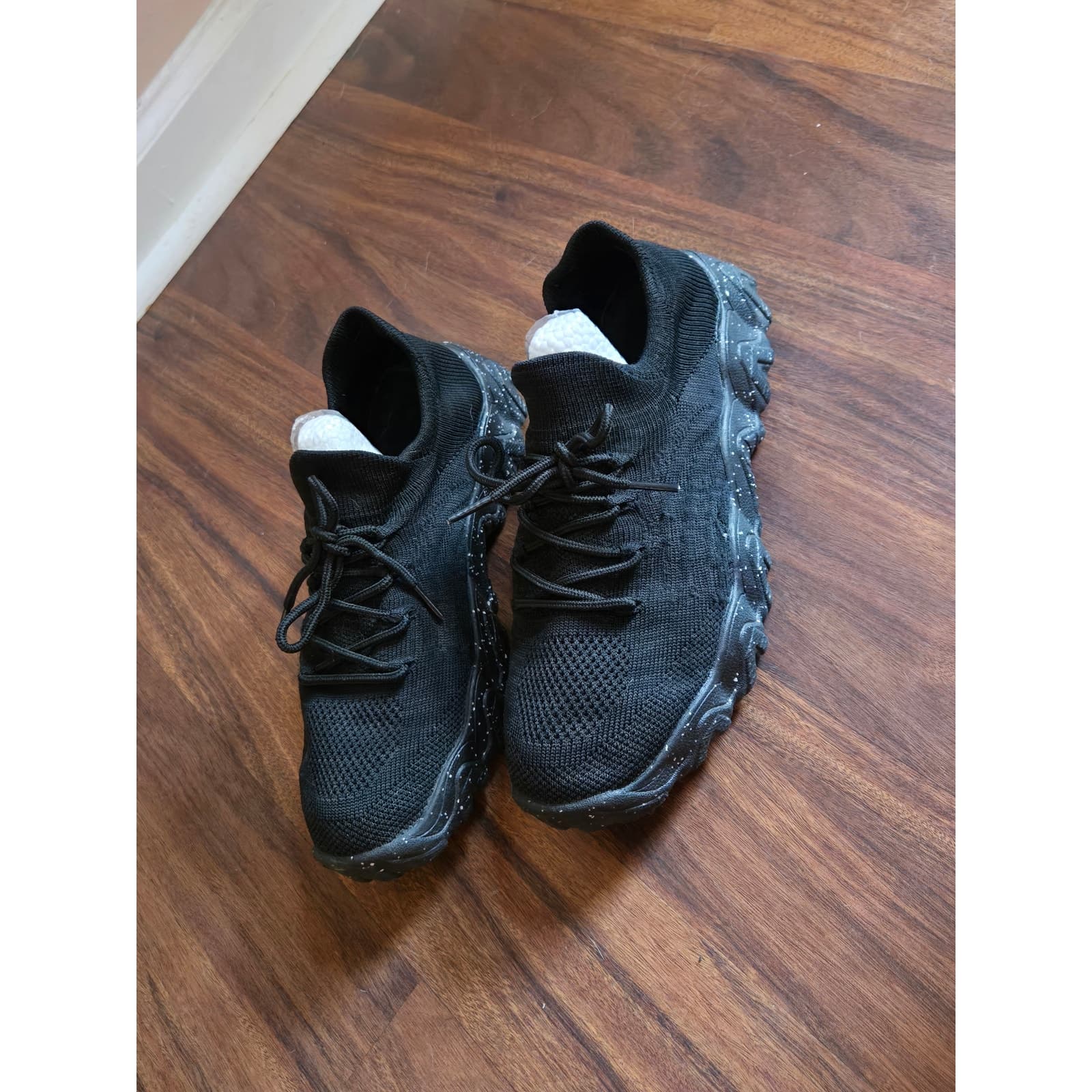 Black Knit Sneakers - Size 8.5 - Like New