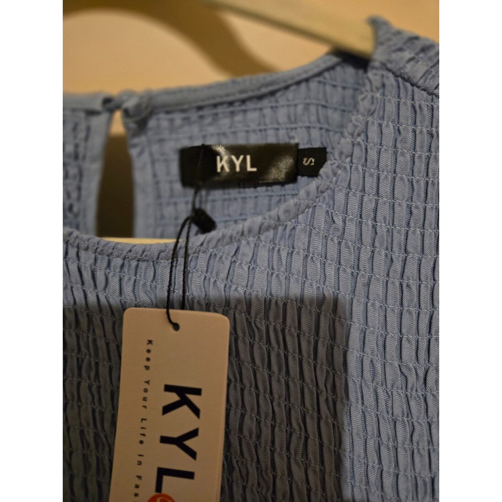 NWT Cute Blue Dress size Small - Thumbnail 2