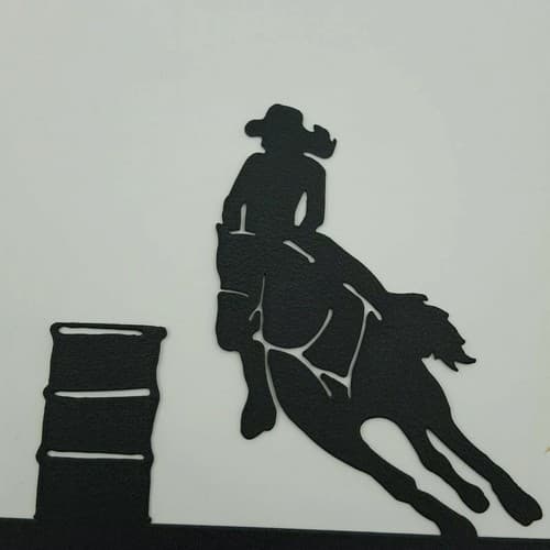 Barrel Racing Cowgirl Black Quadruplet Switch Toggle Plates Country Western - Thumbnail 9