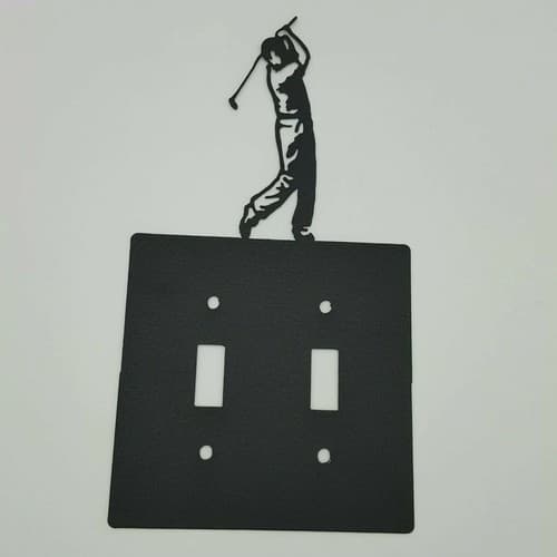 Golf Golfer Golfing Swing Men Outlet Covers Switch Plates Toggle Sport Design - Thumbnail 5