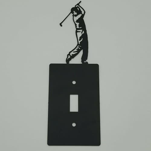 Golf Golfer Golfing Swing Men Outlet Covers Switch Plates Toggle Sport Design - Thumbnail 2