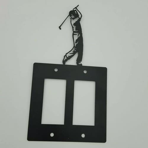 Golf Golfer Golfing Swing Men Outlet Covers Switch Plates Toggle Sport Design - Thumbnail 6