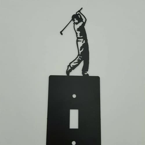 Golf Golfer Golfing Swing Men Outlet Covers Switch Plates Toggle Sport Design - Thumbnail 9