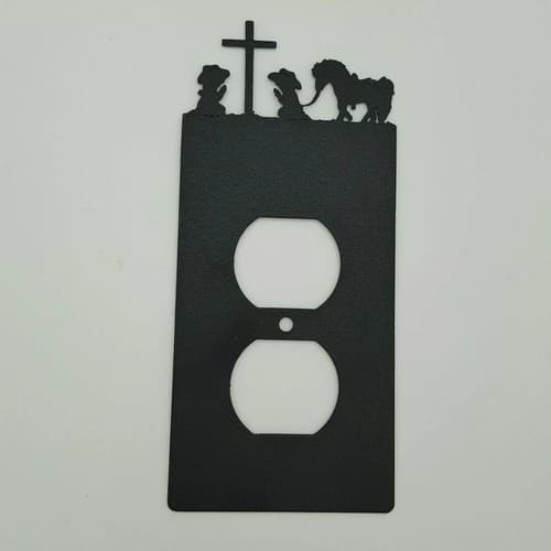 Children Kneeling In Prayer To Cross Outlet Covers Switch Plates Country Western - Thumbnail 3