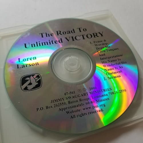 Loren Larson The Road To Unlimited Victory Audio CD 07-561 2007 Jimmy Swaggart - Thumbnail 8