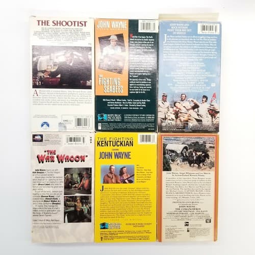 John Wayne 24 VHS Set Western Movie Vintage VCR Tape Movies Legend Popular - Thumbnail 7