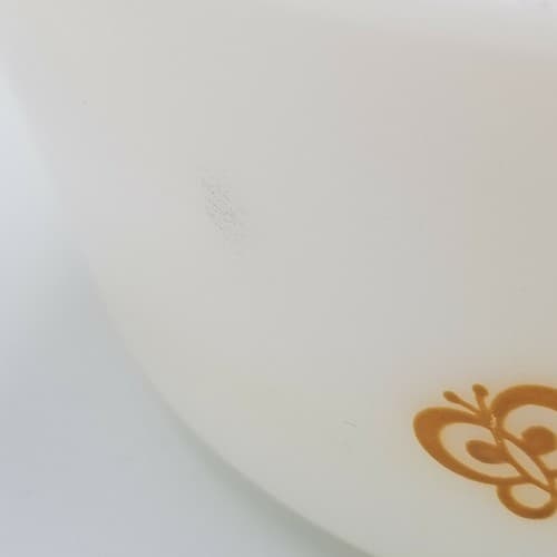 Vtg Pyrex Yellow Butterscotch1 1/2 Pint Casserole Bowl Town and Country 472 - Thumbnail 8