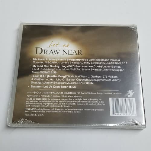 Let Us Draw Near David Borg Teaching CD 07-577 2013 Jimmy Swaggart Ministries - Thumbnail 5