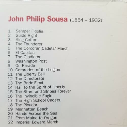 John Philip Sousa Marches Audio CD Philip Jones Brass Ensemble Grenadier Guards - Thumbnail 5