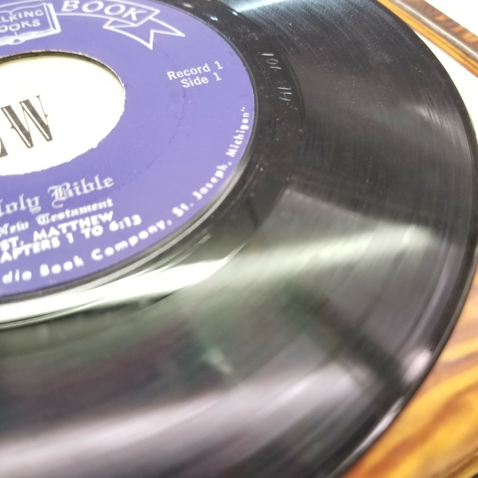 Holy Bible KJV Complete New Testament 26 16 RPM Phonograph Records Audio - Thumbnail 8