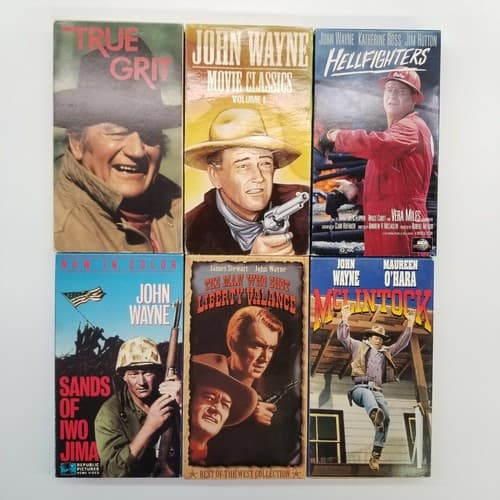 John Wayne 24 VHS Set Western Movie Vintage VCR Tape Movies Legend Popular - Thumbnail 8