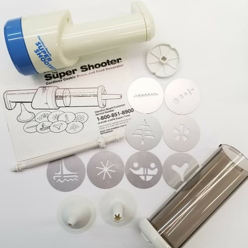VINTAGE Super Shooter Cordless Cookie Press And Food Decorator Hamilton Beach - Thumbnail 7