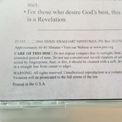 Loren Larson From This Day... I Will Bless You Audio Preacing CD 07-555 2004 - Thumbnail 5