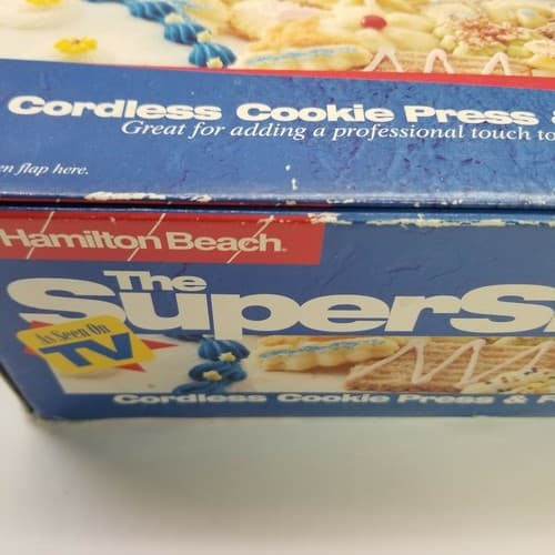 VINTAGE Super Shooter Cordless Cookie Press And Food Decorator Hamilton Beach - Thumbnail 3