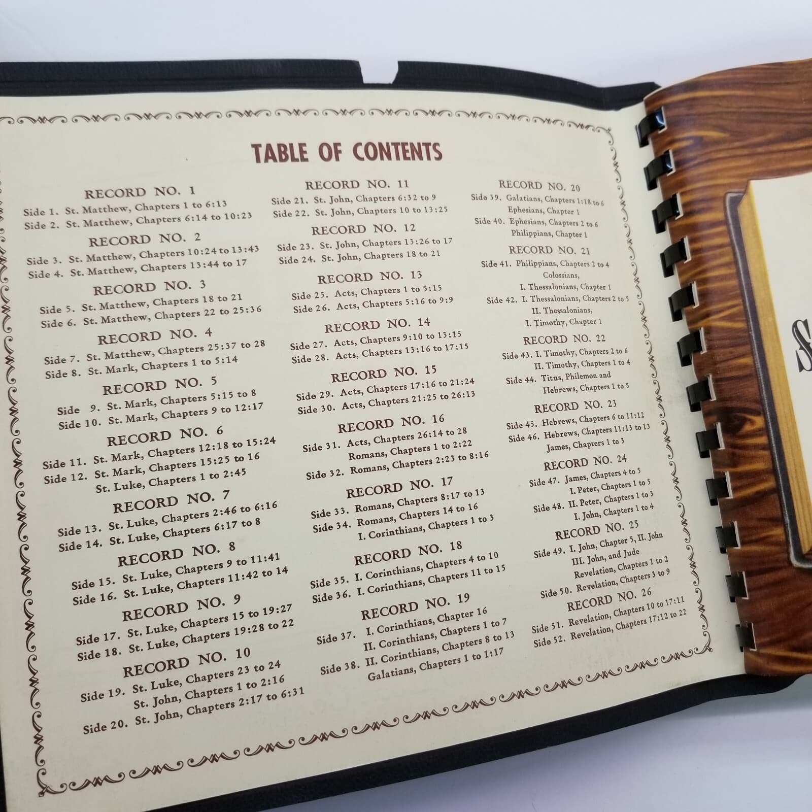 Holy Bible KJV Complete New Testament 26 16 RPM Phonograph Records Audio - Thumbnail 12
