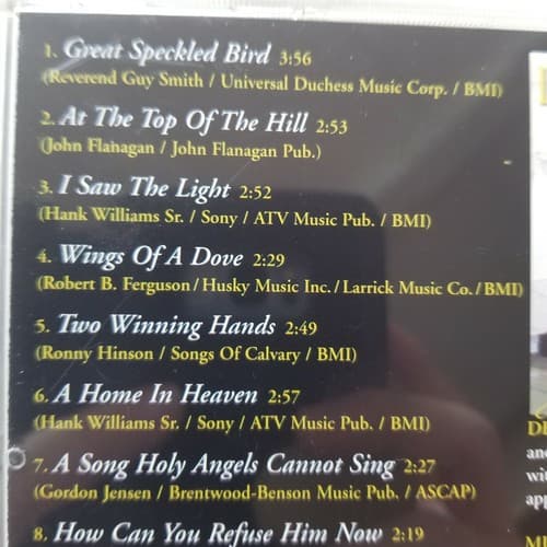 Larry Daniells John 3:16 Audio CD 2005 I'll Fly Away Great Speckled Bird - Thumbnail 4