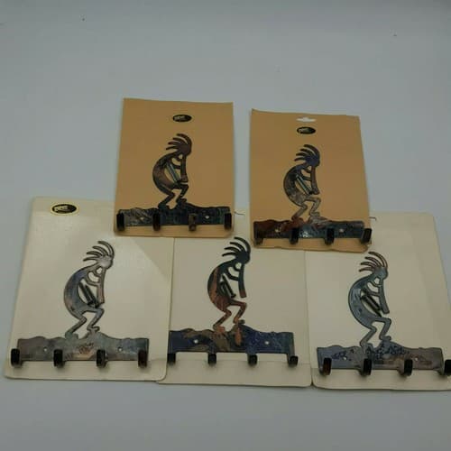 LAZART KoKo Camouflage Metal Key Ring Holder Wall Mount Four Hooks Key Storage