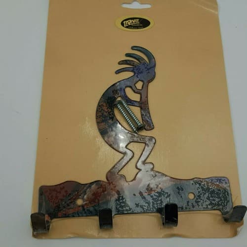 LAZART KoKo Camouflage Metal Key Ring Holder Wall Mount Four Hooks Key Storage - Thumbnail 5