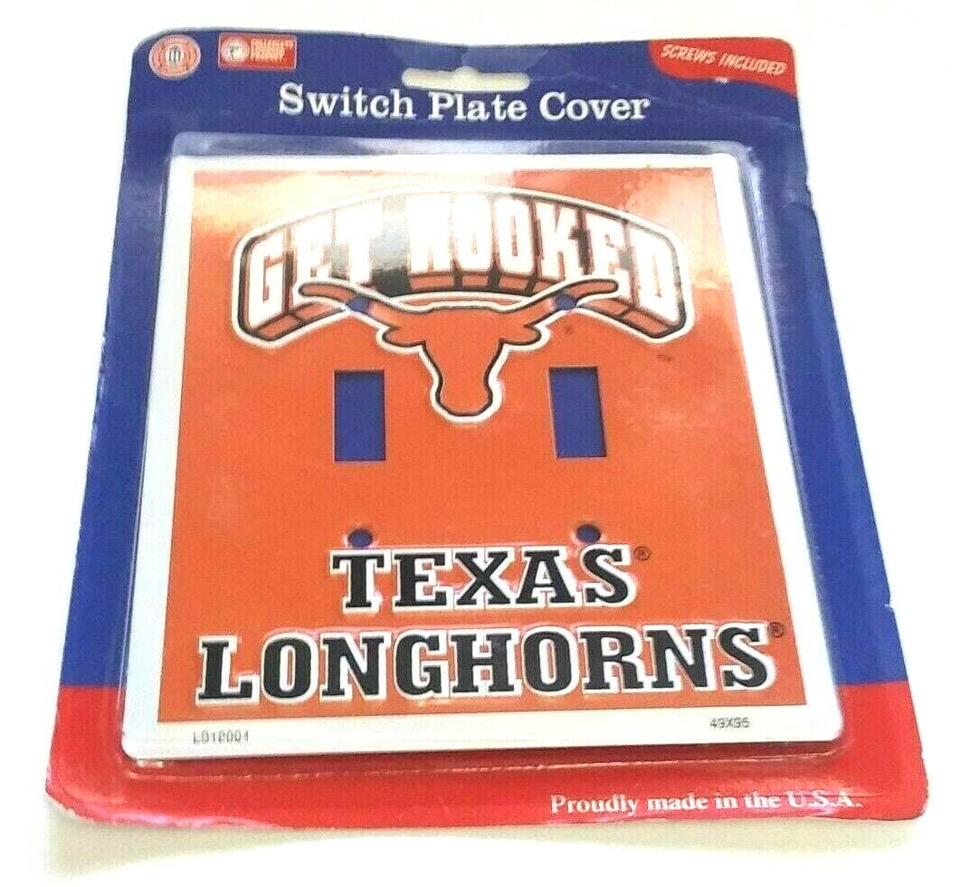 Switch Plate Covers Football Teams Light Texas Longhorns Themed Collegiate - Thumbnail 2