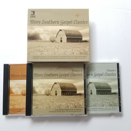 More Southern Gospel Classics 3 Audio CDs Oak Ridge Boys Johnny Cash Speers