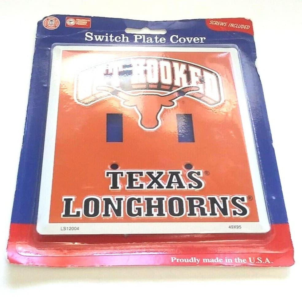 Switch Plate Covers Football Teams Light Texas Longhorns Themed Collegiate - Thumbnail 3