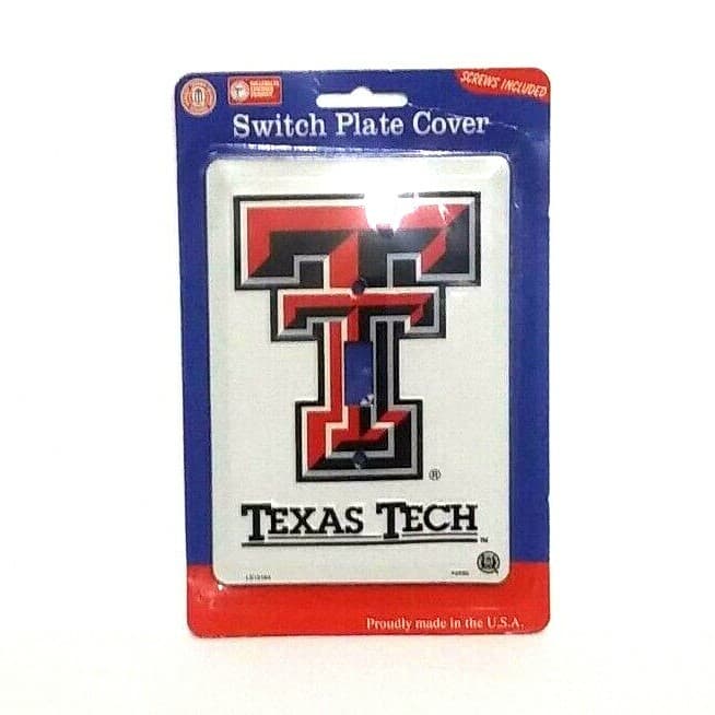Texas Tech Wall Outlet Plate Light Switch Cover Sports Room Decor Collegiate - Thumbnail 10