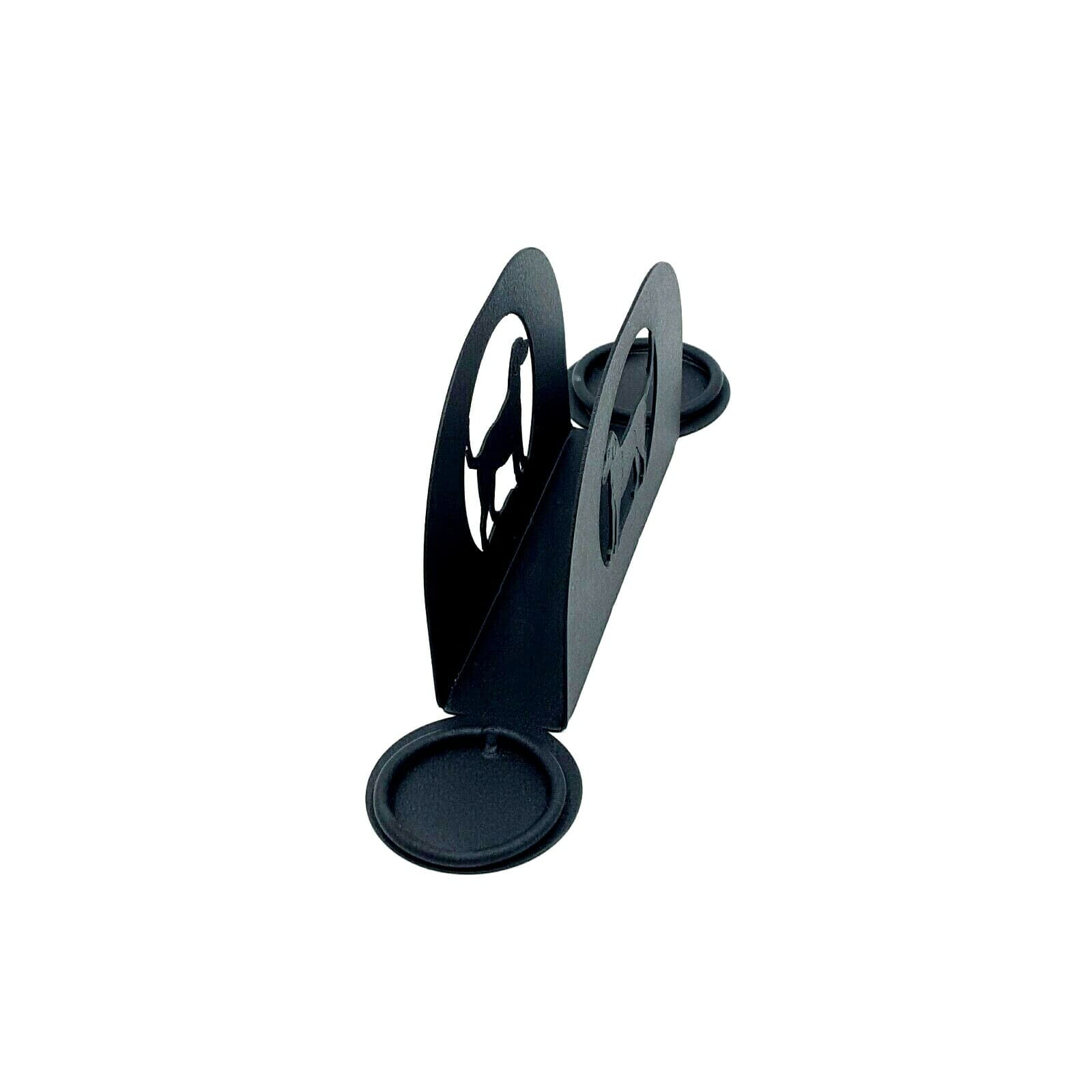 Gift Rustic Home Kitchen Dog Themed Salt Pepper Shakers Napkin Holder Black New - Thumbnail 5