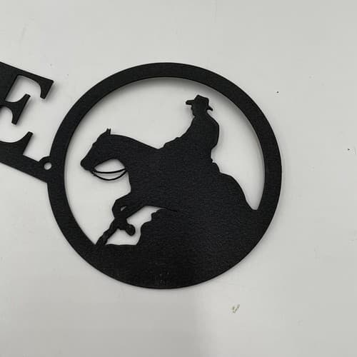 Rustic Home Decor Cowboy On Horse Themed Welcome Signs Wilderness Metal New - Thumbnail 6
