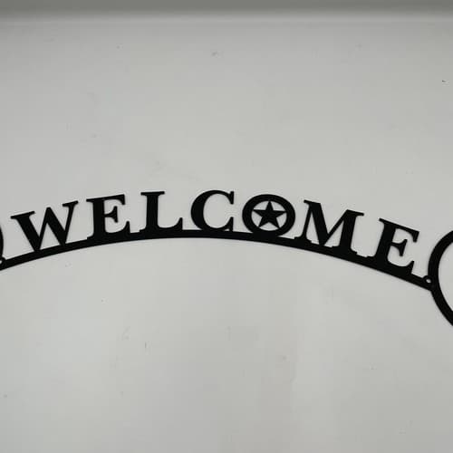 Rustic Home Decor Bull RideThemed Welcome Signs Wilderness Metal Lodge Cabin New - Thumbnail 4