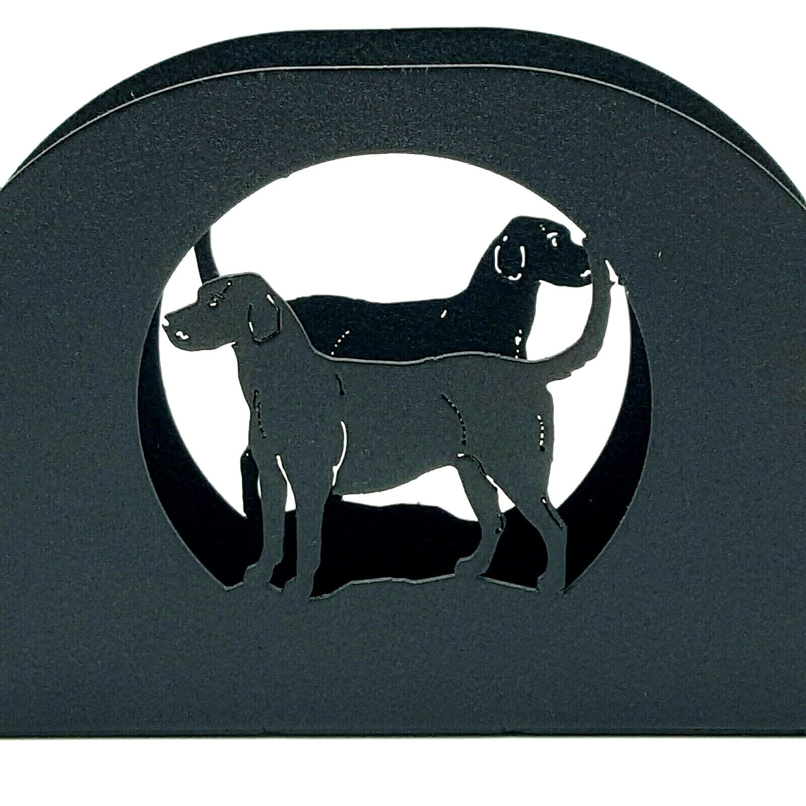 Gift Rustic Home Kitchen Dog Themed Salt Pepper Shakers Napkin Holder Black New - Thumbnail 10