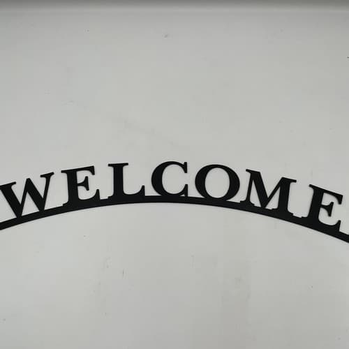 Rustic Home Decor End Trail Themed Welcome Signs Wilderness Metal New - Thumbnail 4