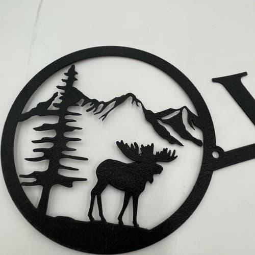 Rustic Home Decor Welcome Moose In Mountain Signs Metal Lodge - Thumbnail 5